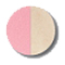 swatch of petal pink and beige Napa leather
